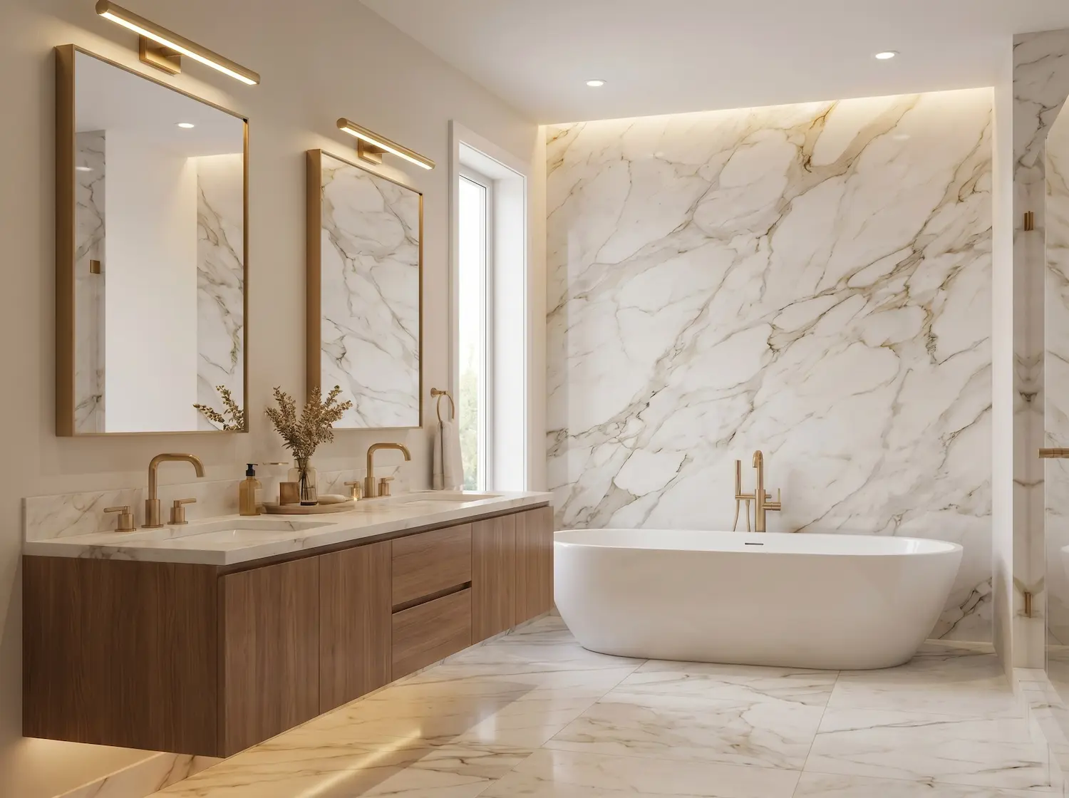 Premium bathroom remodel by CMK Construction